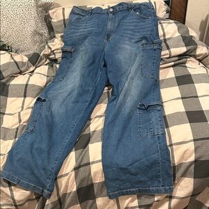 Madden NYC low rise cargo jeans